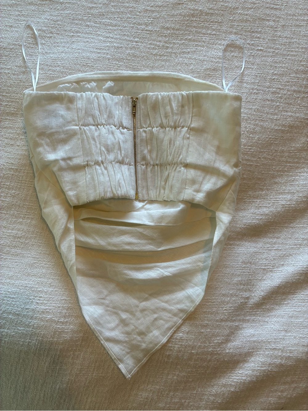 DISSH Nicci White Linen Strapless Top - Picture 3 of 4